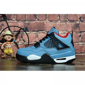 Kid's Air Jordan 4 "Travis Scott" University Blue/Black-Varsity