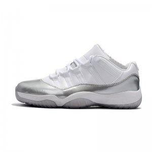 New Air Jordan 11 Retro Low White/Metallic Silver 833001-102