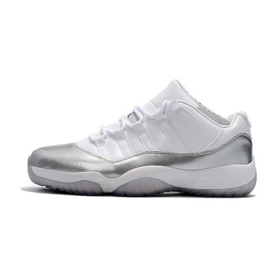 New Air Jordan 11 Retro Low White/Metallic Silver 833001-102