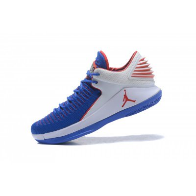 New Air Jordan 32 XXXII Low "Andre Drummond" PE Royal White Red