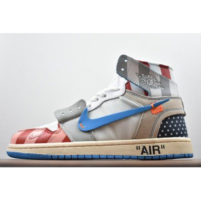 Parra x Off-White x Air Jordan 1 High Custom AA3834-108 For Sale
