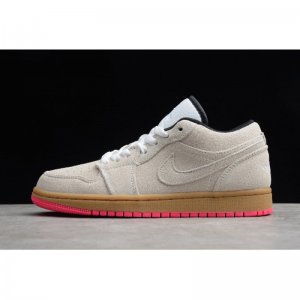2019 Air Jordan 1 Low White-Gym Yellow-Hyper Pink 553558-119