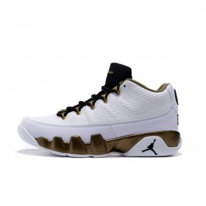 Air Jordan 9 Low "Statue" White/Black-Militia Green Men's and Wo
