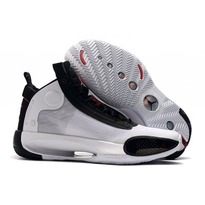 2020 Air Jordan 34 GS "Bred" White/Orbit Red For Sale
