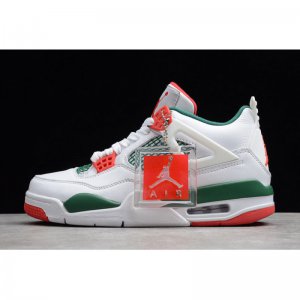 2019 Air Jordan 4 NRG White/Gorge Green-Varsity Red AQ3816-163