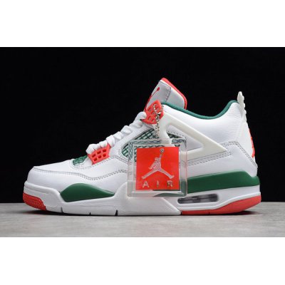 2019 Air Jordan 4 NRG White/Gorge Green-Varsity Red AQ3816-163