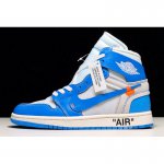 2019 Wmns Air Jordan 1 Off White AJ1 OW "UNC" AQ0818-148 For Sal