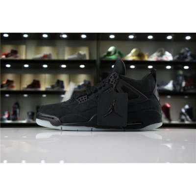 KAWS x Air Jordan 4 Retro Black/Black-Clear Glow 930155-001 Men'