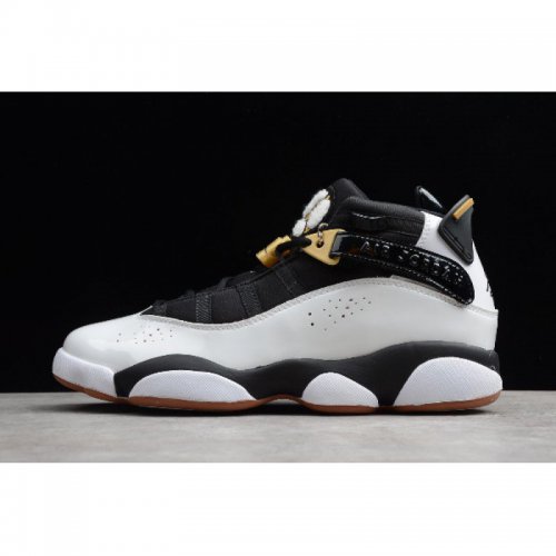 2019 Air Jordan 6 Rings GG White/Black-Metallic Gold-Gum 323399-