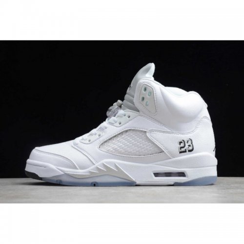 2020 Air Jordan 5 Retro "Metallic White" 136027-130 For Sale