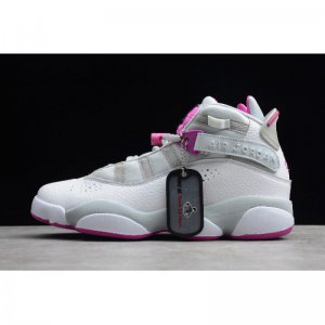 2019 Air Jordan 6 Rings GG Pure Platinum/Fuchsia Blast 323399-01