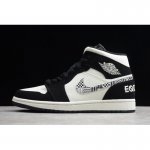 Air Jordan 1 Mid "Equality" Black/Sail-Wolf Grey 852542-010
