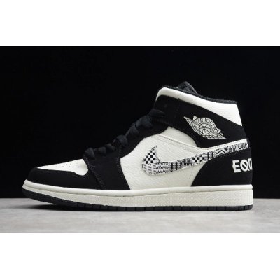 Air Jordan 1 Mid "Equality" Black/Sail-Wolf Grey 852542-010