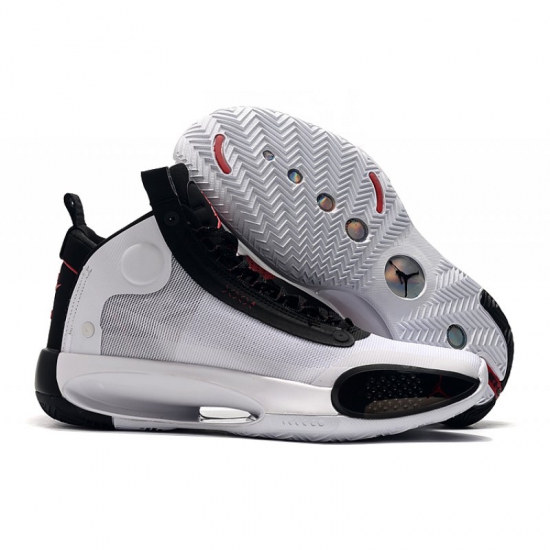 2020 Air Jordan 34 GS "Bred" White/Orbit Red For Sale - Click Image to Close