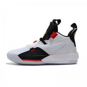 Air Jordan 33 "Future of Flight" White/Metallic Gold/Black-Vast