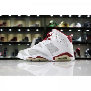 New Air Jordan 6 VI "Hare" White/Pure Platinum-Gym Red 384664-11