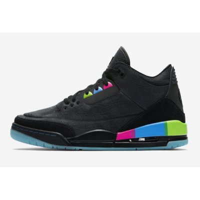 2018 Air Jordan 3 "Quai 54" Black/Electric Green-Infrared 23-Bla