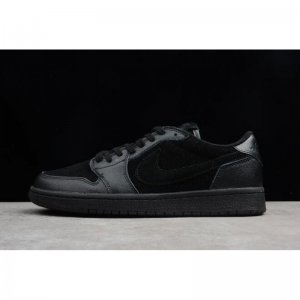 Air Jordan 1 Retro Low OG Premium "Triple Black" Black/Black-Bla