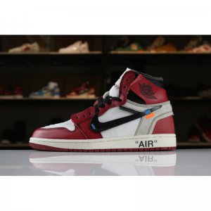 OFF-WHITE x Air Jordan 1 Retro High OG 10X White/Black-Varsity R
