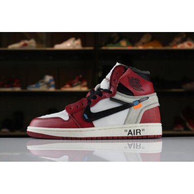 OFF-WHITE x Air Jordan 1 Retro High OG 10X White/Black-Varsity R
