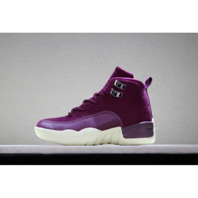 Kid's Air Jordan 12 "Bordeaux" Bordeaux/Sail/Metallic Silver