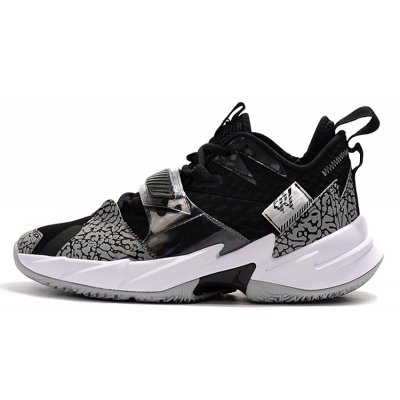 2020 Jordan Why Not Zer0.3 Black Cement Elephant Print For Sale