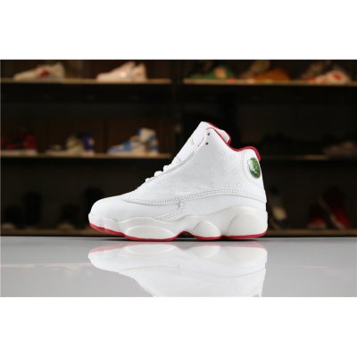Kid's Air Jordan 13 "History of Flight" White/Metallic Silver-Un