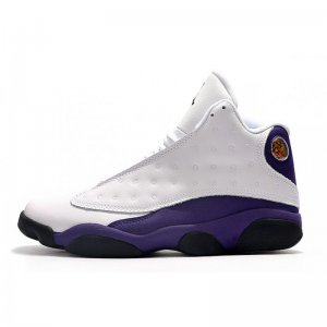 2019 Air Jordan 13 "Lakers" White/Black-Court Purple-University