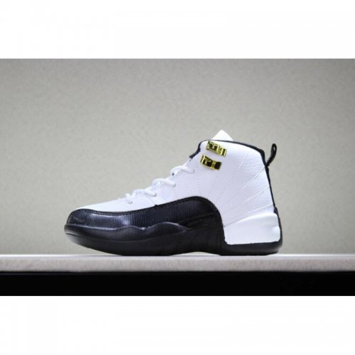Kid's Air Jordan 12 "Taxi" White/Black-Taxi