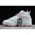 2019 Air Jordan 6 Rings GS White/Ember Glow-Topaz Mist 323399-10
