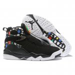 2019 Air Jordan 8 "Quai 54" Black/White-Multi-Color CJ9218-001