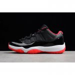 Air Jordan 11 Retro Low "Bred" Black/True Red-White 528895-012