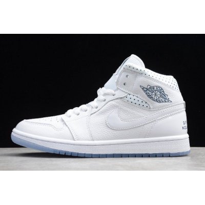 2019 Air Jordan 1 Mid "Nos Differences Nous Unissent" White/Midn