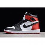 2019 Air Jordan 1 High AJ1 Satin "Black Toe" CD0461-016