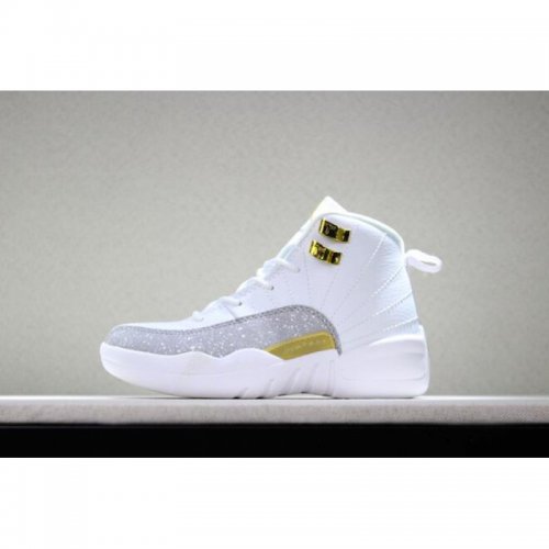 Kid's Air Jordan 12 OVO "White" White/Metallic Gold