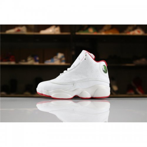 Kid's Air Jordan 13 "History of Flight" White/Metallic Silver-Un
