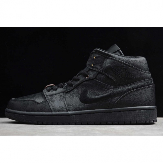 2020 Mens and WMNS CLOT x Air Jordan 1 Mid GPX "Fearless" Black - Click Image to Close