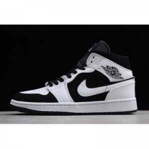 Air Jordan 1 Mid "Tuxedo" White/Black-White 554724-113