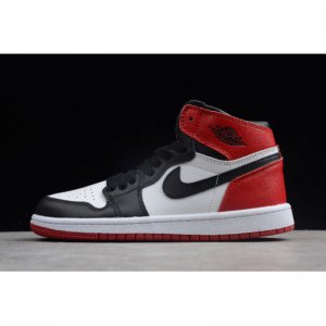 Kid's Air Jordan 1 "Black Toe" White/Black-Gym Red For Sale
