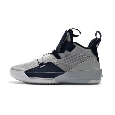 Air Jordan 33 Georgetown Hoyas PE Grey/Navy Blue For Sale