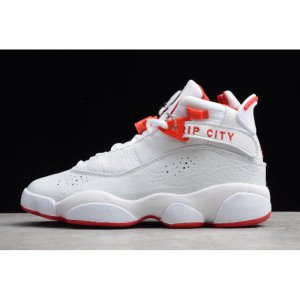 2019 Air Jordan 6 Rings GS White/Red 322992-103