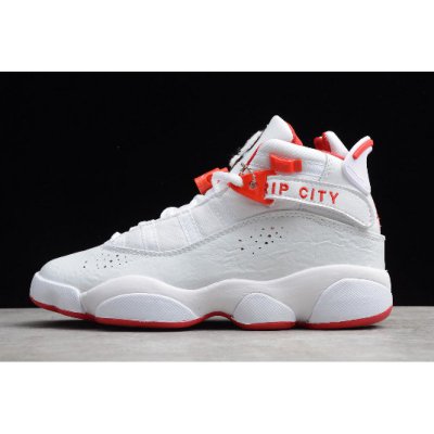 2019 Air Jordan 6 Rings GS White/Red 322992-103