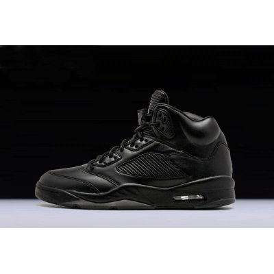 New Air Jordan 5 Premium "Flight Jacket" Black/Black/Black 88143