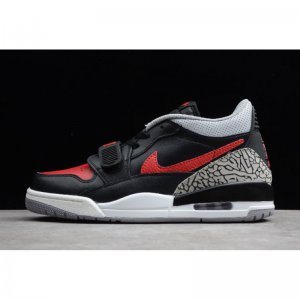 2019 Jordan Legacy 312 Low "Bred Cement" Black/University Red CD