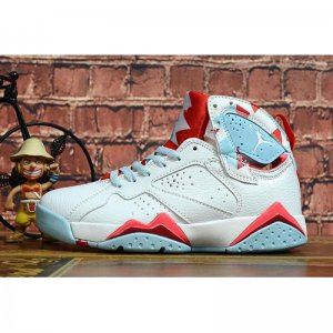 2020 Air Jordan 7 Retro White/Blue-Red For Sale