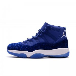 2018 Air Jordan 11 "Blue Velvet" Royal Blue-White Men's and Wome