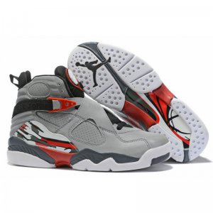2019 Air Jordan 8 Wolf Grey/Black-Red-White For Sale