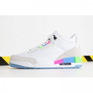 Air Jordan 3 "Quai 54" White/Electric Green-Infrared 23-Black AT