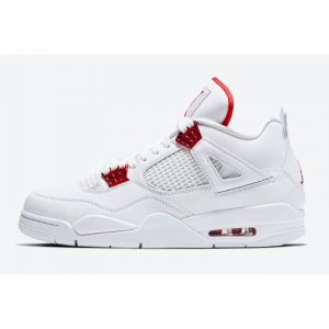 2020 Air Jordan 4 "Red Metallic" White/University Red-Metallic S