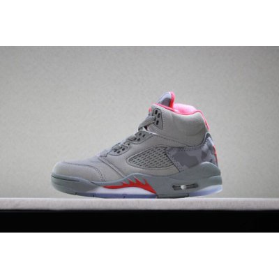 Kid's Air Jordan 5 Retro "Camo" Dark Stucco/University Red